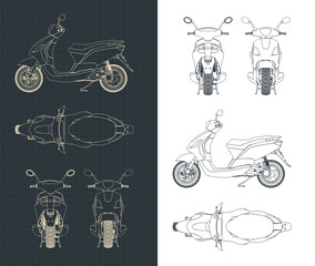 Moped drawings