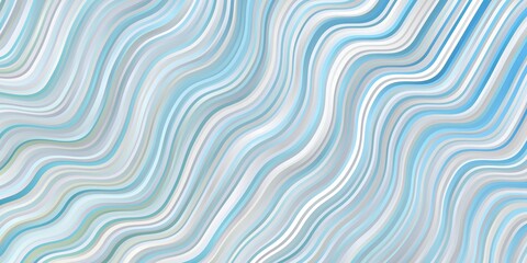 Light Blue, Green vector texture with curves. Abstract illustration with bandy gradient lines. Smart design for your promotions.