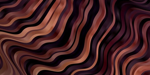 Dark Pink vector layout with curves. Abstract illustration with gradient bows. Template for cellphones.