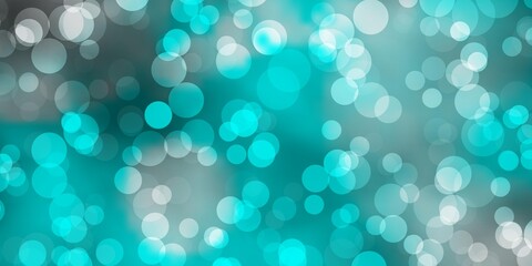 Light Blue, Green vector texture with disks. Abstract colorful disks on simple gradient background. Design for your commercials.
