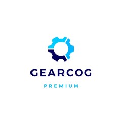 gear cog cogs logo vector icon illustration