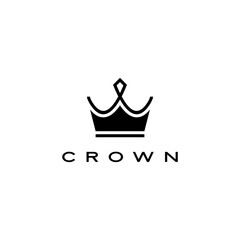 crown logo vector icon illustration