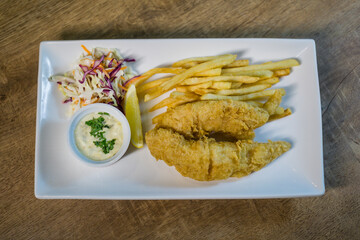 Fish and Chips.