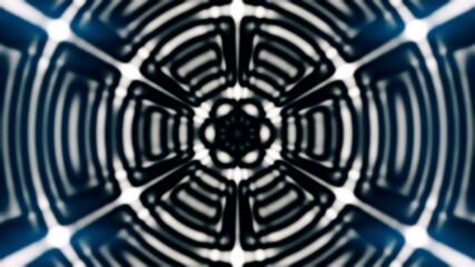 Abstract Kaleidoscope Digital Dark Rays Flower Abstract Background