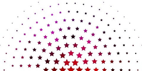 Light Pink, Yellow vector pattern with abstract stars. Blur decorative design in simple style with stars. Theme for cell phones.