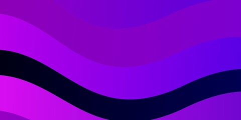 Light Pink, Blue vector template with curves. Colorful illustration in abstract style with bent lines. Template for your UI design.