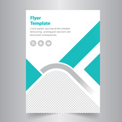 Business Flyer template. cover modern layout, annual report, poster, flyer in A4 Pages.