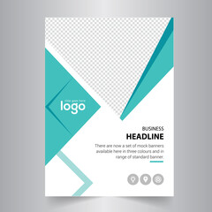 Business Flyer template. cover modern layout, annual report, poster, flyer in A4 Pages.