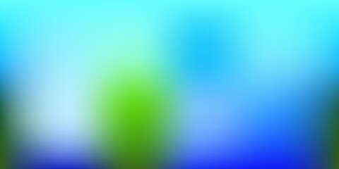 Light Blue, Green vector blur backdrop.