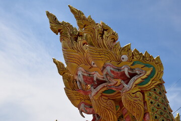 Fototapeta na wymiar The King of Nagas is an animal in the Buddhist history.