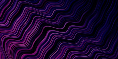 Dark Pink vector texture with curves. Illustration in abstract style with gradient curved.  Pattern for commercials, ads.