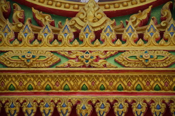 Stucco patterns on temple arches