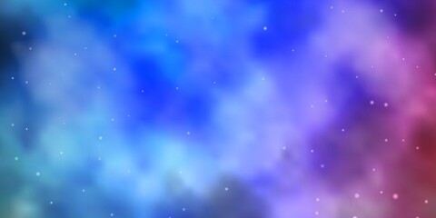 Light Blue, Red vector texture with beautiful stars. Modern geometric abstract illustration with stars. Pattern for new year ad, booklets.