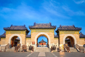 Obraz premium The Imperial Vault of Heaven at the Temple of Heaven in beijing, China