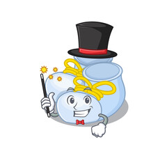 A gorgeous smart Magician of baby boy boots cartoon design style