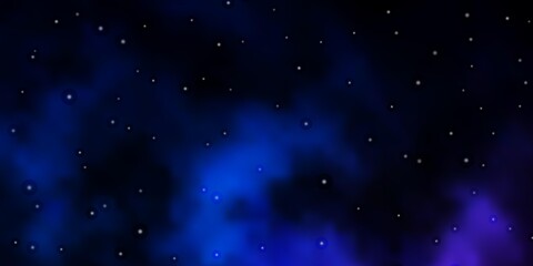 Naklejka premium Dark Pink, Blue vector background with small and big stars. Colorful illustration in abstract style with gradient stars. Pattern for websites, landing pages.