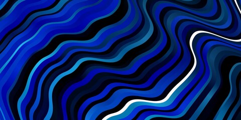 Light BLUE vector texture with curves. Bright sample with colorful bent lines, shapes. Template for cellphones.