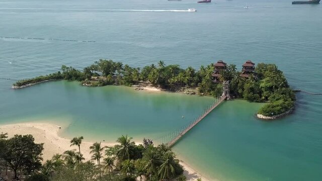 Palawan Island, Sentosa, Singapore Drone Footage