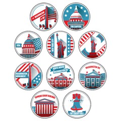 Set of us government labels