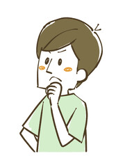 怒りや不満がある男性