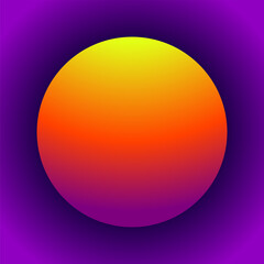Abstract gradients sphere. Colorful ball for your design. Vector illustration