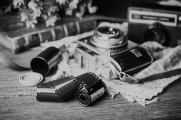 old 35 mm film roll