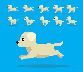 Animal Animation Sequence Dog Labrador Retriever Cartoon Vector