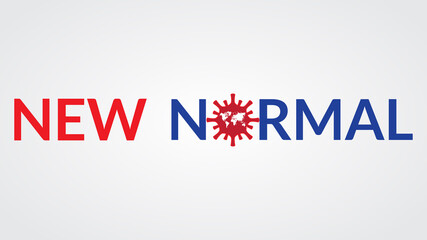new normal background vector illustration
