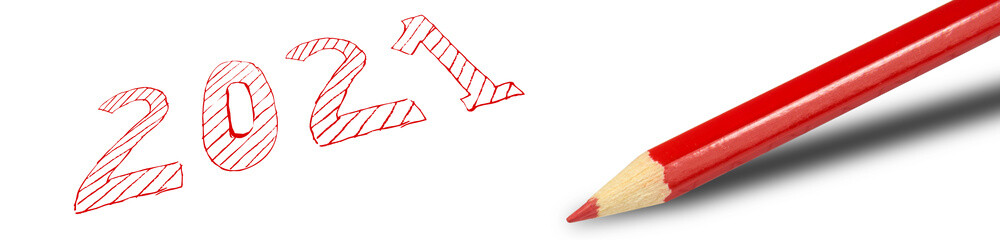 Roter Stift und das Jahr 2021