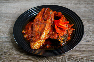 Silver catfish with spicy sambal