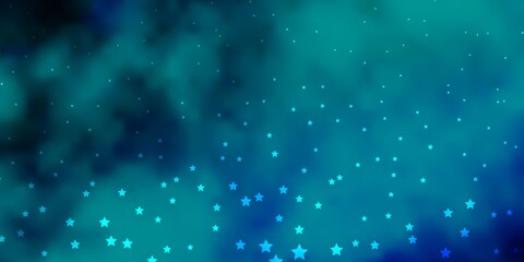 Dark Blue, Green vector pattern with abstract stars. Colorful illustration in abstract style with gradient stars. Pattern for websites, landing pages.