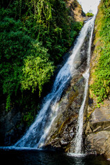 Fototapeta na wymiar Bhagsu falls in Mcleodganj, Dharamshala