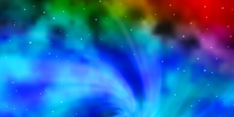 Obraz premium Dark Multicolor vector pattern with abstract stars. Colorful illustration in abstract style with gradient stars. Pattern for wrapping gifts.