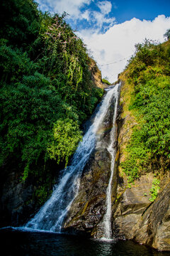 Bhagsu falls in Mcleodganj, Dharamshala