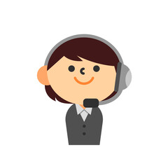 オペレーター　コールセンター　女性