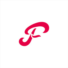 letter f curves design symbol logo vector