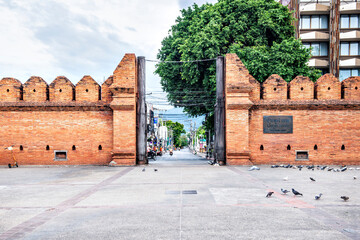 Great Historical  Wreckage Wall of Chiangmai 