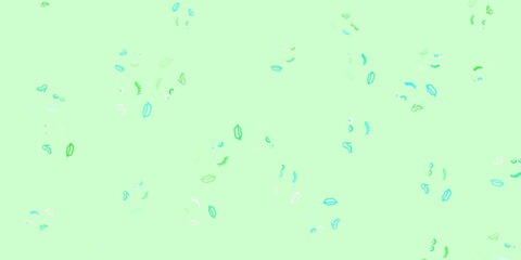 Light Green vector texture with women's rights symbols.