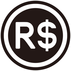 The Brazilian Real currency symbol
