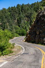 Fototapeta na wymiar winding road in the mountains