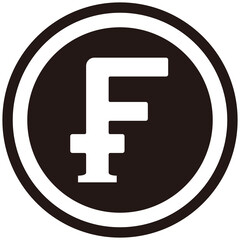 Obraz premium The Swiss Franc currency symbol