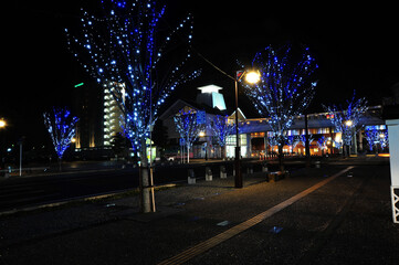 伊万里駅周辺夜景