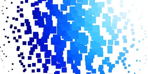 Light BLUE vector pattern in square style. Abstract gradient illustration with rectangles. Best design for your ad, poster, banner.