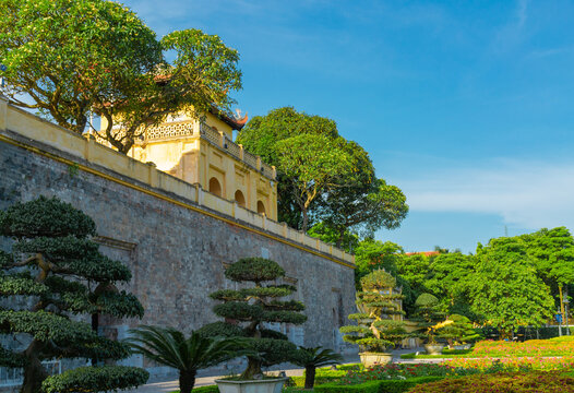 Doan Mon Gate at the Imperial Citadel of Thang Long in Hanoi, Vietnam - UNESCO World Heritage Site