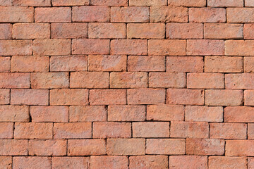 red bricks wall background,red blocks wall pattern.