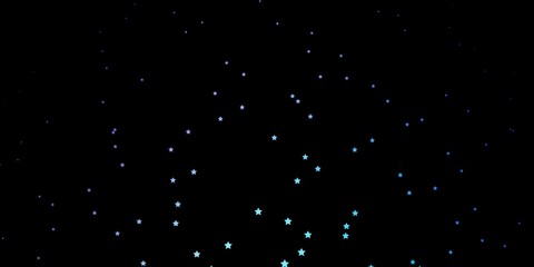 Dark Pink, Blue vector layout with bright stars. Modern geometric abstract illustration with stars. Best design for your ad, poster, banner.