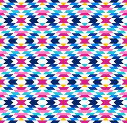 Tribal seamless colourful geometric pattern. Ethnic vector texture. Traditional ornament. 