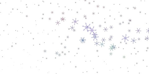 Light Multicolor vector background with curved lines.