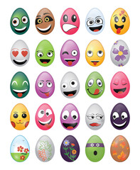 Cartoon Easter Eggs 