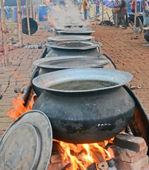 Mezban is a traditional food in chittagong,Bangladesh.Mezbani meat made from beef is fed to thousands of people